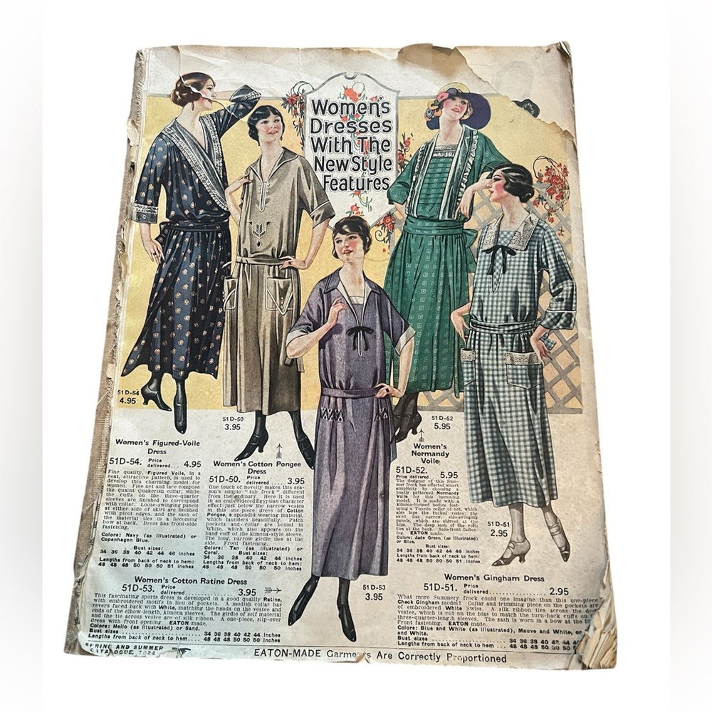 🌟 Eaton’s Spring & Summer Catalogue, 1924 Reference Copy
